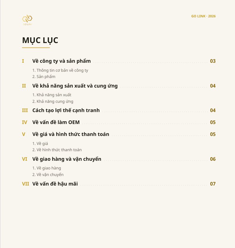 Checklist câu hỏi song ngữ Việt – Trung